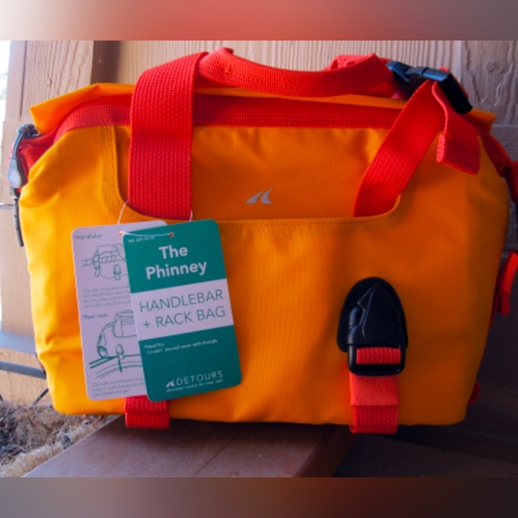 Detours Phinney Handlebar and Rack Bag Biking Cycling Commuter - Picture 12 of 15